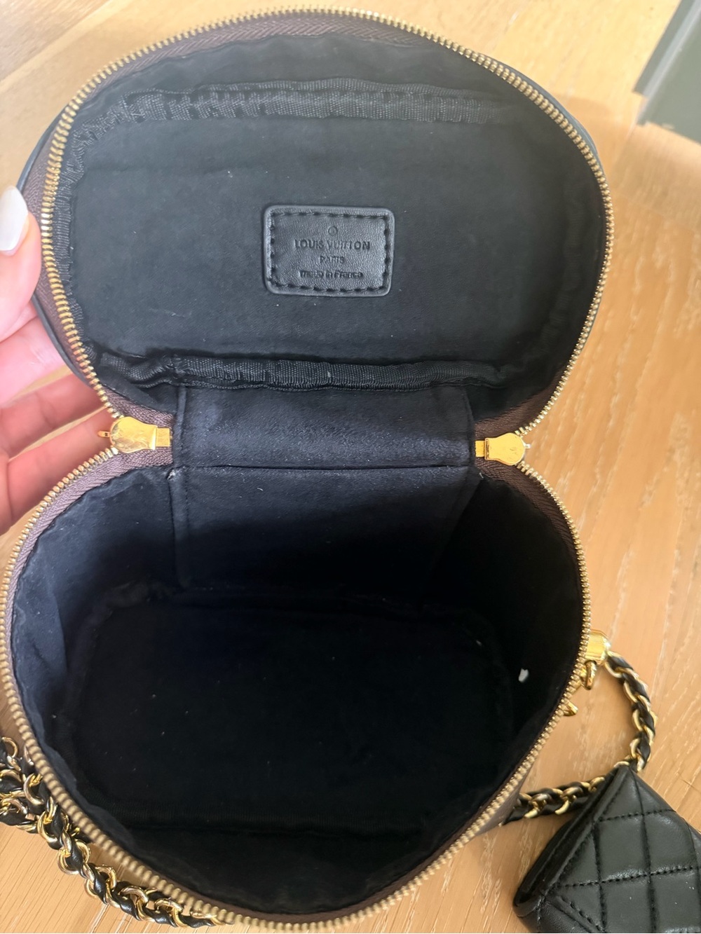 LV Monogram Small Vanity Crossbody Bag in Brown - Picture 3 of 10